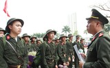 Tân binh Công an Hà Nội rạng rỡ trong ngày đầu nhập ngũ